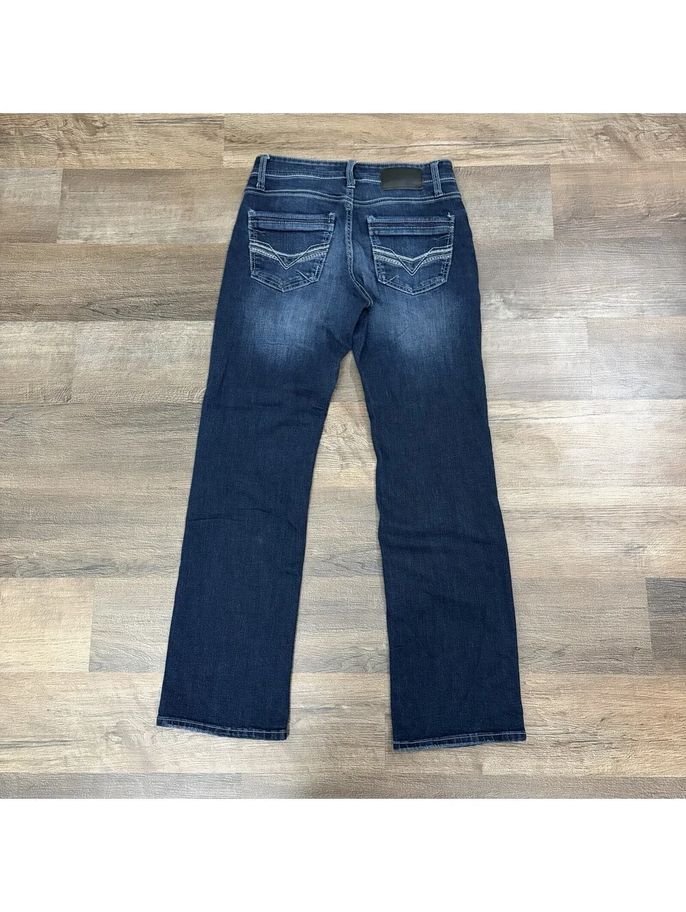 BKE Men’s 29x32 Jake Regular fit bootcut Stretch Jeans Dark Wash Cool & Dry